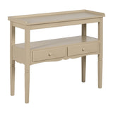 Hall Table with Drawers Cream 90 x 33 x 75 cm-9