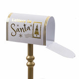 Christmas bauble White Golden Metal Letterbox 33 x 18 x 100,5 cm-2