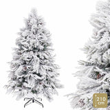 Christmas Tree PVC Polyethylene Pineapples Snowfall 90 x 90 x 210 cm-2