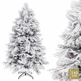 Christmas Tree PVC Polyethylene Pineapples Snowfall 100 x 100 x 240 cm-2