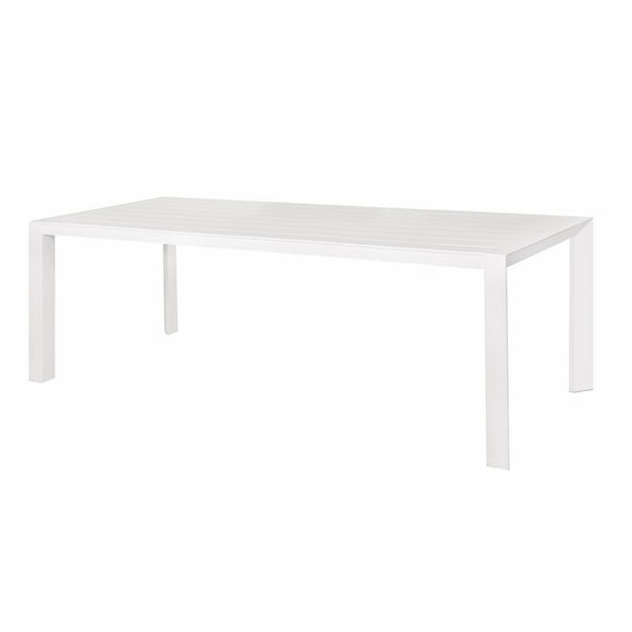 Dining Table Io White Aluminium 240 x 100 x 75 cm-0