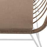 Garden chair Ariki 65 x 62 x 76 cm synthetic rattan Steel White-1