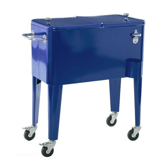 Portable Fridge Fresh Cobalt blue Metal 74 x 43 x 80 cm-0