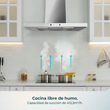Cecotec Conventional Hood Flux TT 704400 Inox A++ 70cm 413m³/h LED BLDC 3 speeds-2