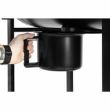 Coal Barbecue with Cover and Wheels Fieldmann FZG 1004 Black Circular-3