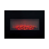 Decorative Electric Chimney Breast Classic Fire Memphis Black 1800 W 66 x 13 x 46 cm-0