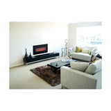 Decorative Electric Chimney Breast Classic Fire Memphis Black 1800 W 66 x 13 x 46 cm-1