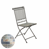 Folding Chair Kaemingk Stuttgart White Brown 39 x 39 x 9 cm-3