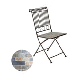 Folding Chair Kaemingk Stuttgart White Brown 39 x 39 x 9 cm-2
