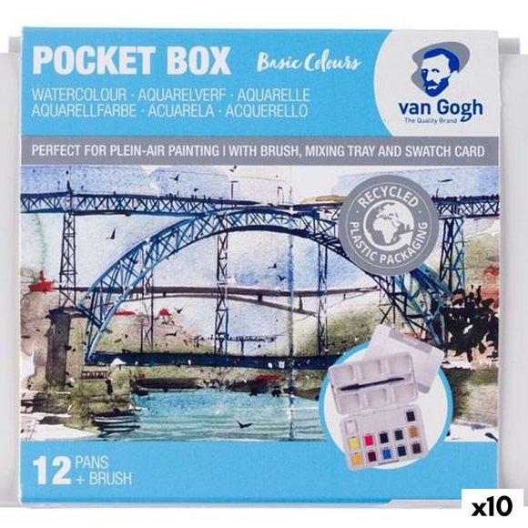 Watercolour paint set Talens Van Gogh Multicolour (10 Units)-0