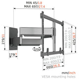 TV Mount Vogel's TVM5855 NEGRO 55" 100"-1