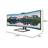 Monitor Philips 499P9H/00 49" UltraWide Dual Quad HD 60 Hz-4