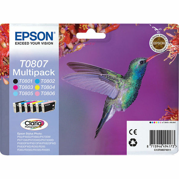 Original Ink Cartridge Epson C13T08074011 Yellow Cyan Magenta-0