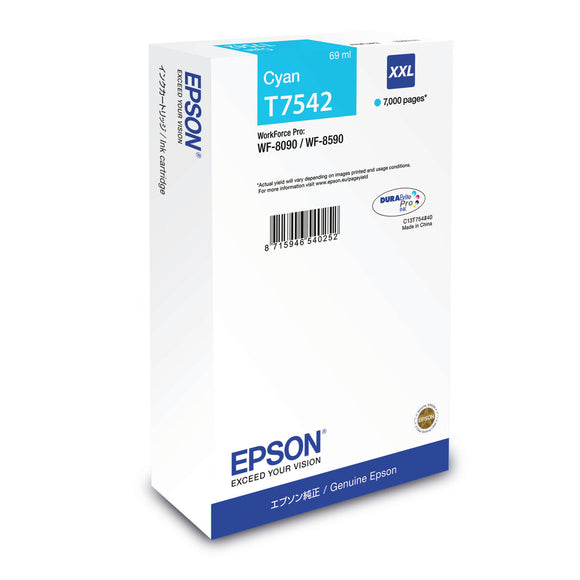 Original Ink Cartridge Epson C13T754240 Blue Black Cyan-0