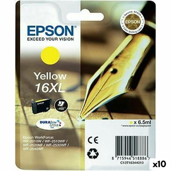 Original Ink Cartridge Epson DURABRITE ULTRA INK - Nº16XL Yellow (10 Units)-0