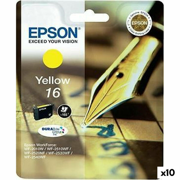 Original Ink Cartridge Epson DURABRITE ULTRA INK -Nº 16 Yellow (10 Units)-0