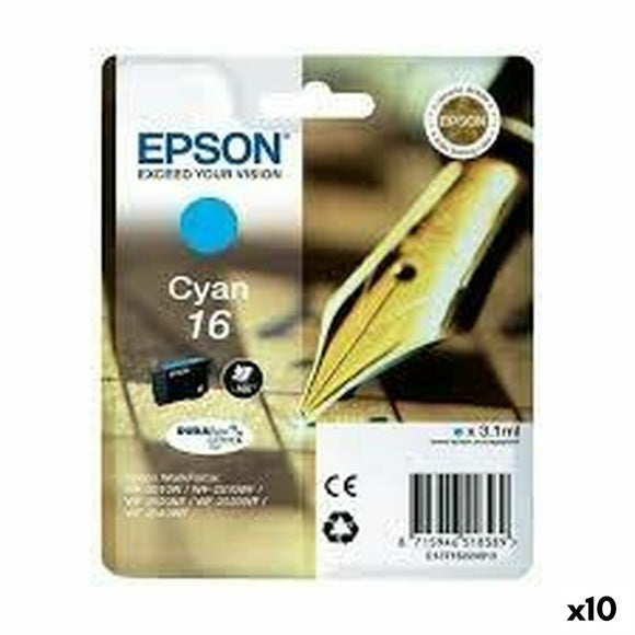 Original Ink Cartridge Epson 16 Cyan (10 Units)-0