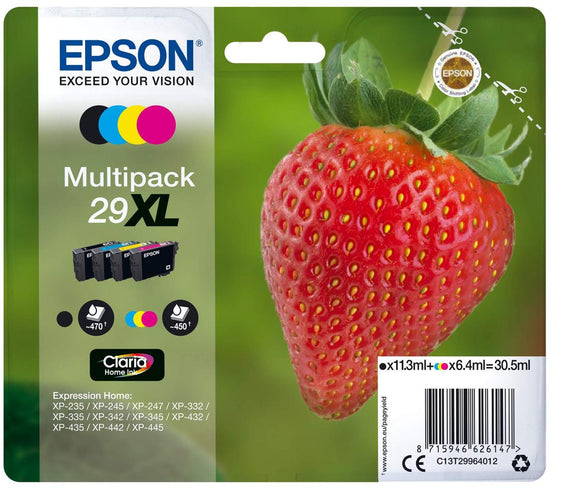 Original Ink Cartridge Epson No 29 XL Black/Cyan/Magenta/Yellow (8 Units) (1 Unit)-0