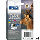 Original Ink Cartridge Epson SX525WD/620FW/ OFFICE B42WD/525WD/625FWD/925FWD Tricolour (4 Units)-0