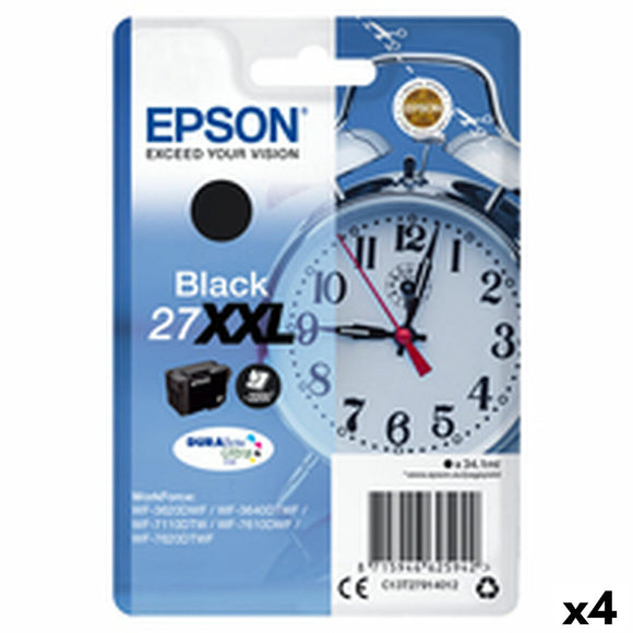 Original Ink Cartridge Epson WF-3000 7000 - Nº27XXL Black (4 Units)-0