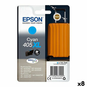 Original Ink Cartridge Epson 405XL Cyan (8 Units)-0