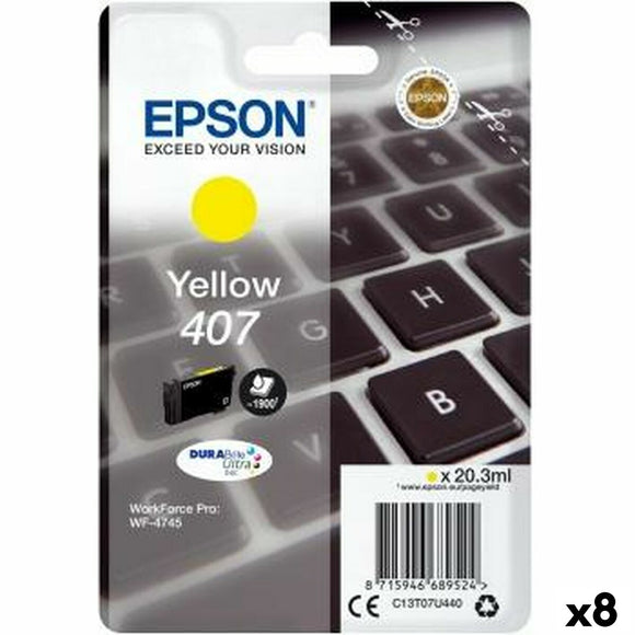 Original Ink Cartridge Epson WorkForce Pro 4745 Series Yellow (8 Units)-0