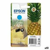 Original Ink Cartridge Epson XP-2200 WF-2910DWF Cyan (10 Units)-0