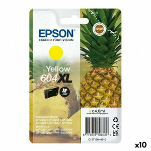 Original Ink Cartridge Epson XP-2200 WF-2910DWF Yellow (10 Units)-0