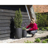 Planter Capi Europe Black Plastic Circular-3