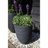 Planter Capi Europe Black Plastic Circular-1