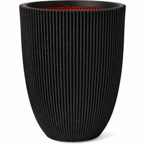 Planter Capi Europe Black Plastic Circular-0