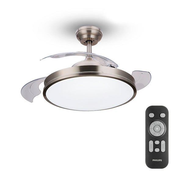 Ceiling Fan with Light Philips Atlas 35 W 28 W 4500 Lm nickel (2700 K)-0