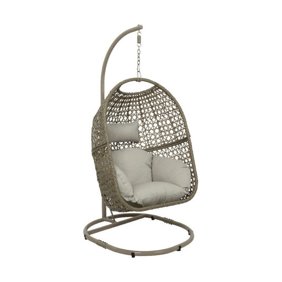 Hanging garden armchair wicker Brown 95 x 195 cm-0