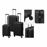 Set of suitcases Proworld dg4700050 Black 50 x 30 x 73,5 cm 44 x 27 x 65 cm 37 x 23 x 56 cm (3 Pieces)-1
