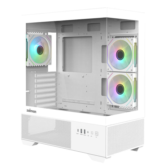 ATX Semi-tower Box Zalman CHRONIX WHITE White-0