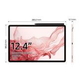 Tablet Samsung Galaxy Tab S8 Plus 5G Pink 5G 12,4" 8 GB RAM 128 GB-1