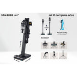 Cordless Vacuum Cleaner Samsung VS20C9554TK/WA Black 580 W-11