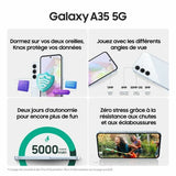 Smartphone Samsung Galaxy A35 6 GB RAM 128 GB Black Lilac-3