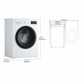 Washing machine LG F4A10S8NWK 1400 rpm 8 kg-2