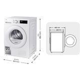 Condensation dryer Samsung DV90DG52A0TEEC 9 kg-1