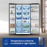 Combined Refrigerator Samsung RS70F65QETEF Steel-5