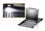 ATEN CL5708M 17" LCD KVM Rack Console 1U Black