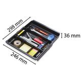 Drawer Organizer Exacompta DRAWINSERT 24,6 x 29,8 x 3,6 cm Plastic Black (6 Units)-1