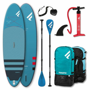 Inflatable Paddle Surf Board with Accessories Package Fly Air/Pure Fanatic 10.4" Blue-0