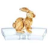 Decorative Figure Swarovski Rabbit Golden Rabbit 13,6 x 8,3 x 8,8 cm-0