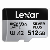 Micro SD Memory Card with Adaptor Lexar LMSSIPL512G-BNANG 512 GB-12