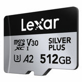 Micro SD Memory Card with Adaptor Lexar LMSSIPL512G-BNANG 512 GB-0