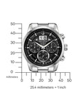 Bulova Watch 96B319 Gent Quartz 3 ATM Mineral Glass 44 mm