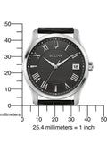 Bulova Watch 96B390 Gent Quartz 3 ATM Mineral Glass Official Box Date