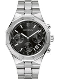 Bulova Watch 96B410 Gent Quartz 38mm 10 ATM Mineral Glass Chronograph Official Box